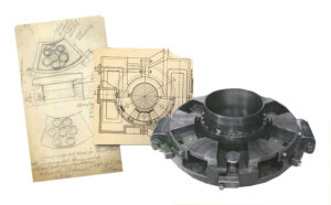 1910 original bearing and sketch