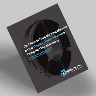 The Effect of Shoe-Backing Material on the Thermal Performance of aTilting-Pad Thrust Bearing
