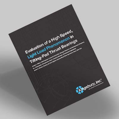 Evaluation of a High‑Speed, Light‑Load Phenomenon in Tilting‑Pad Thrust Bearings