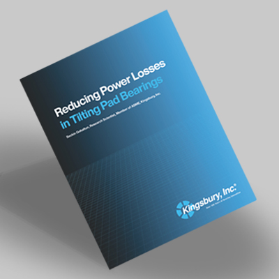 Reducing Power Losses in Tilting Pad Bearings