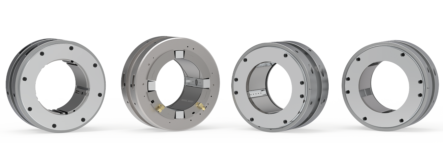 Kingsbury Tilting Pad Journal Bearings support rotating shafts with a self-sustaining oil film designed to prevent harmful metal-to-metal contact, thereby reducing wear and extending service life.